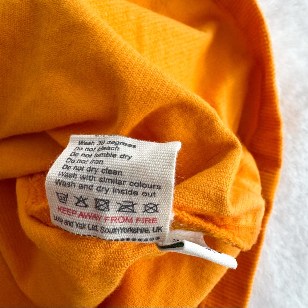Lucy & Yak Mini Pini Corduroy Overall Dress Orange - Picture 11 of 13